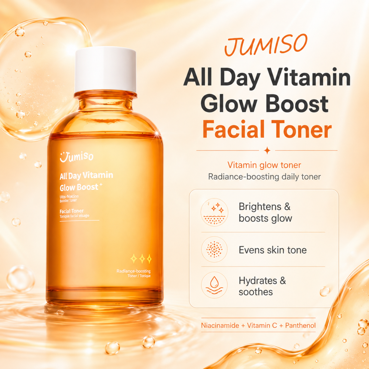 JUMISO All Day Vitamin Glow Boost Facial Toner 125ml