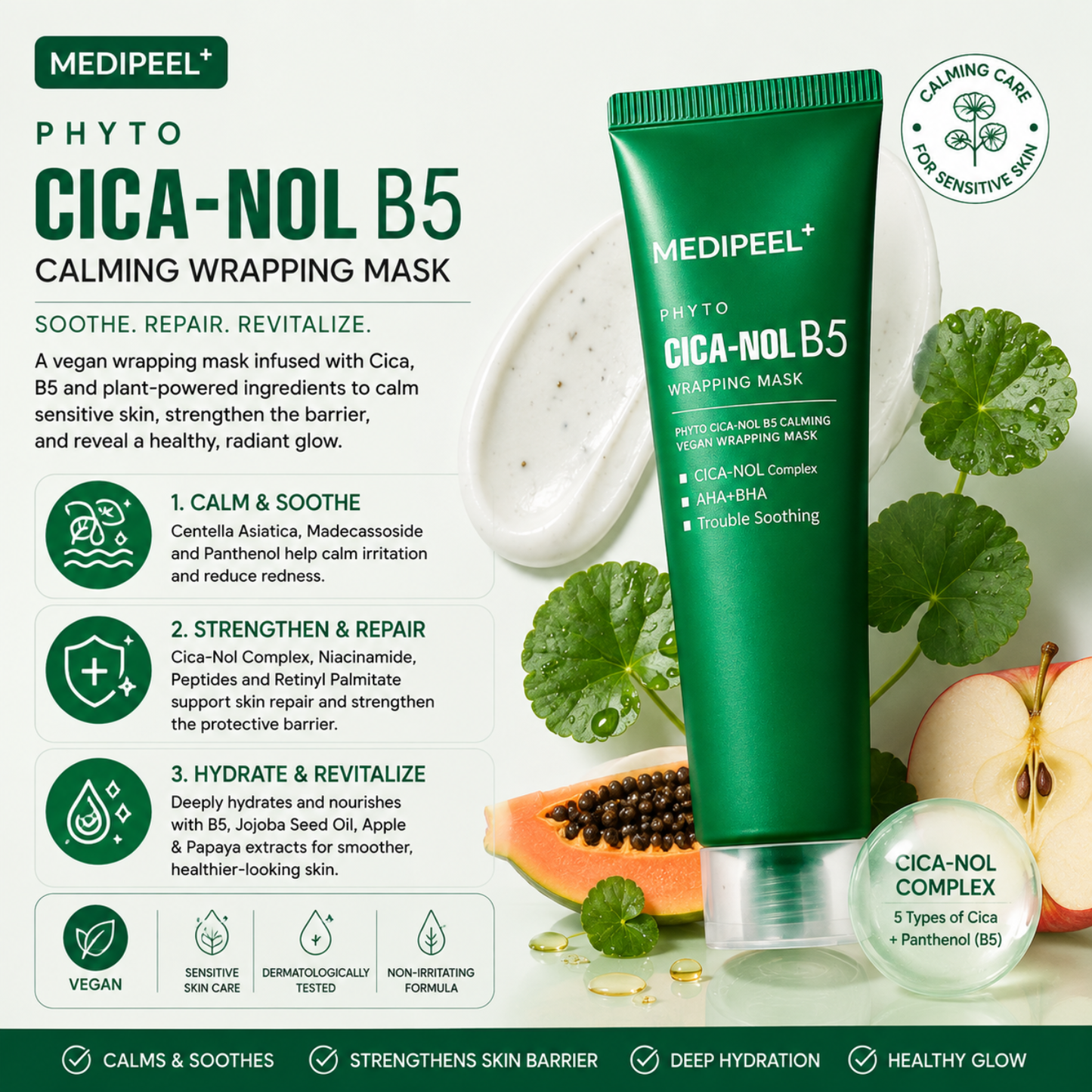 MEDIPEEL Phyto Cica-Nol B5 Calming Wrapping Mask 70ml