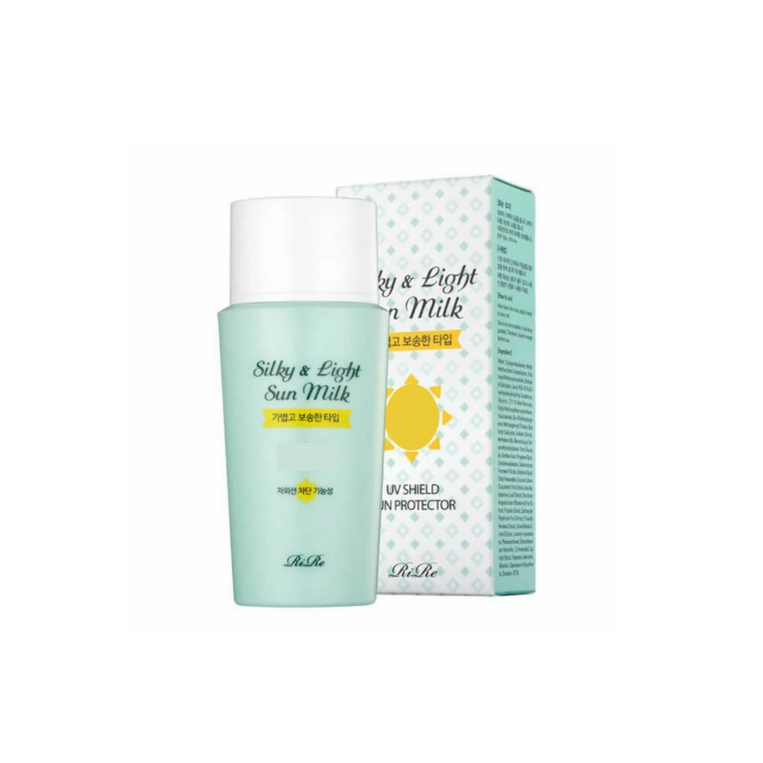 RIRE Silky & Light Milk offers a lightweight, hydrating formula that leaves your skin smooth and refreshed. Infused with Niacinamide and botanical extracts like Aloe Vera, Blueberry, and Cucumber, it nourishes and soothes while maintaining moisture balance. Enriched with Galactomyces Ferment Filtrate and Propolis Extract, it helps improve skin texture and promote a radiant complexion. Its silky texture absorbs effortlessly, providing a soft and comfortable finish. 