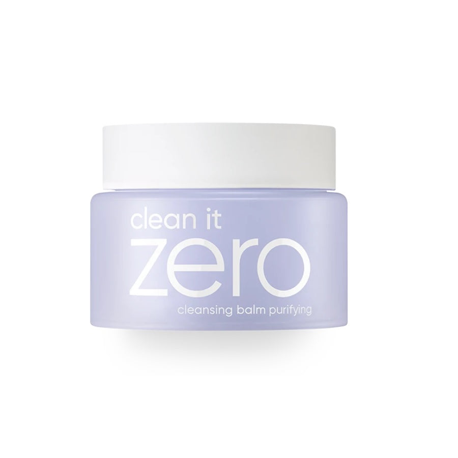 BANILA CO Clean It Zero Cleansing Balm Purifying is a gentle, sorbet-like balm that melts into a silky oil to effortlessly remove makeup, sunscreen, and impurities. Formulated with Centella Asiatica, Licorice Root Extract, and Evening Primrose Oil, it soothes sensitive skin while cleansing deeply. Enriched with a blend of botanical extracts, this balm leaves skin soft, clean, and refreshed—without stripping moisture. 