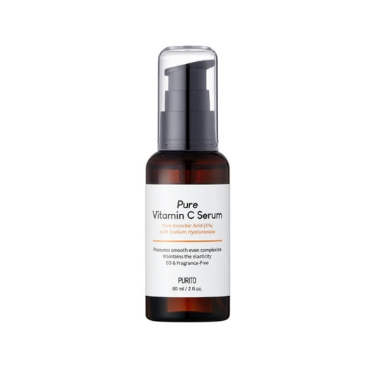 PURITO Pure Vitamin C Serum is a brightening and anti-aging serum formulated with Vitamin C (Ascorbic Acid) to enhance skin radiance, even out skin tone, and reduce the appearance of fine lines. Enriched with hydrating ingredients like Sodium Hyaluronate and soothing Niacinamide, this serum delivers deep hydration while improving skin texture. Bamboo Water and Glutathione provide additional antioxidant benefits, leaving the skin looking revitalized and glowing. Ideal for all skin types, this serum promotes