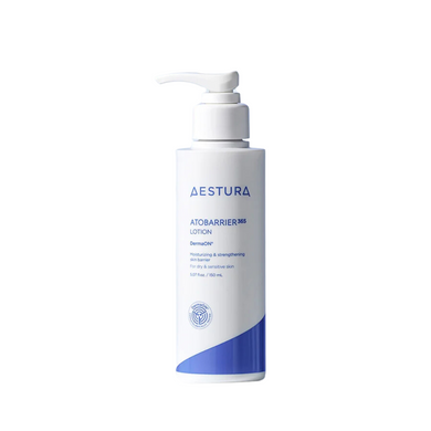 AESTURA 365 Lotion -  a lightweight, hydrating lotion formulated with Squalane, Ceramide NP, and Niacinamide to deeply moisturize and strengthen the skin barrier. It helps maintain smooth, soft skin while providing long-lasting moisture. Suitable for daily use on all skin types.