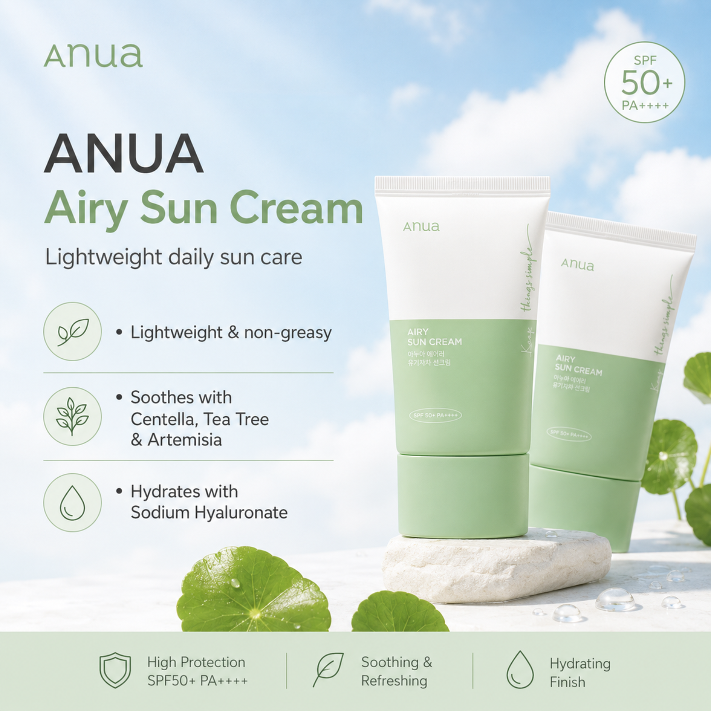 ANUA Airy Sun Cream 50ml