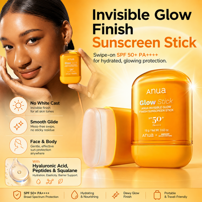 ANUA Kpop Demon Hunters Invisible Glow Finish Sunscreen Stick 18g