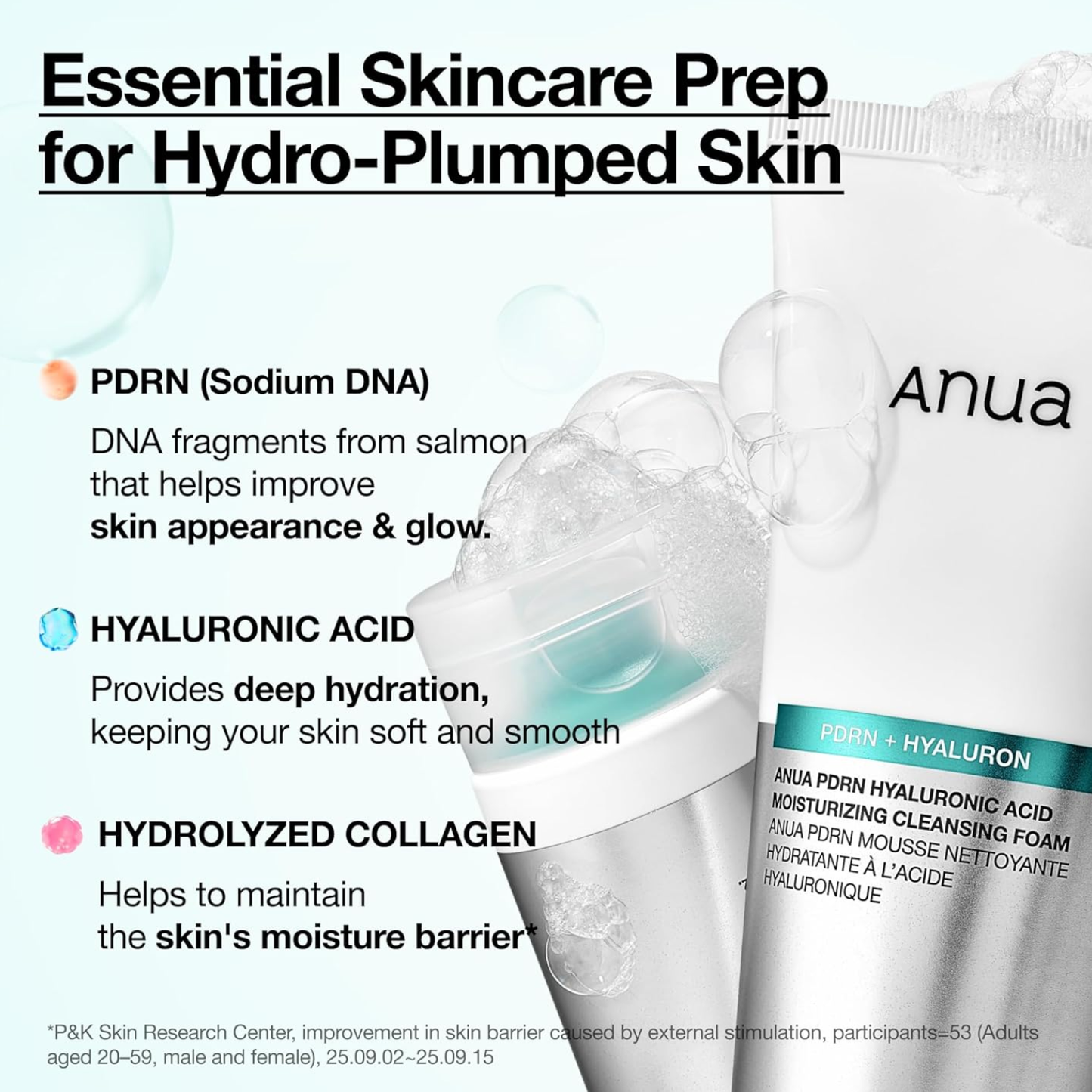 ANUA PDRN Hyaluronic Acid Moisturizing Cleansing Foam 150ml