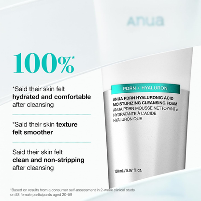 ANUA PDRN Hyaluronic Acid Moisturizing Cleansing Foam 150ml