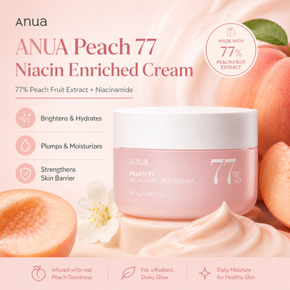 ANUA Peach 77 Niacin Enriched Cream 50ml