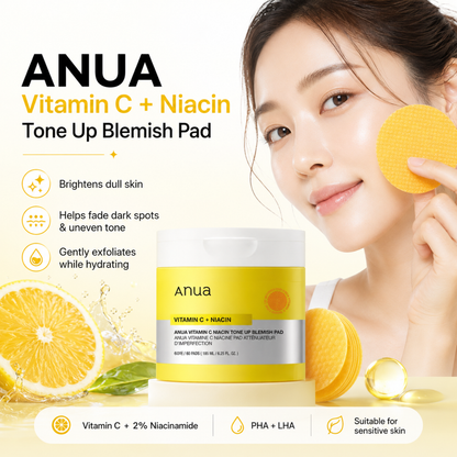 ANUA Vitamin C Niacin Tone Up Blemish Pad 60ea