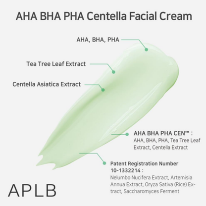 APLB AHA BHA PHA Centella Facial Cream 55ml