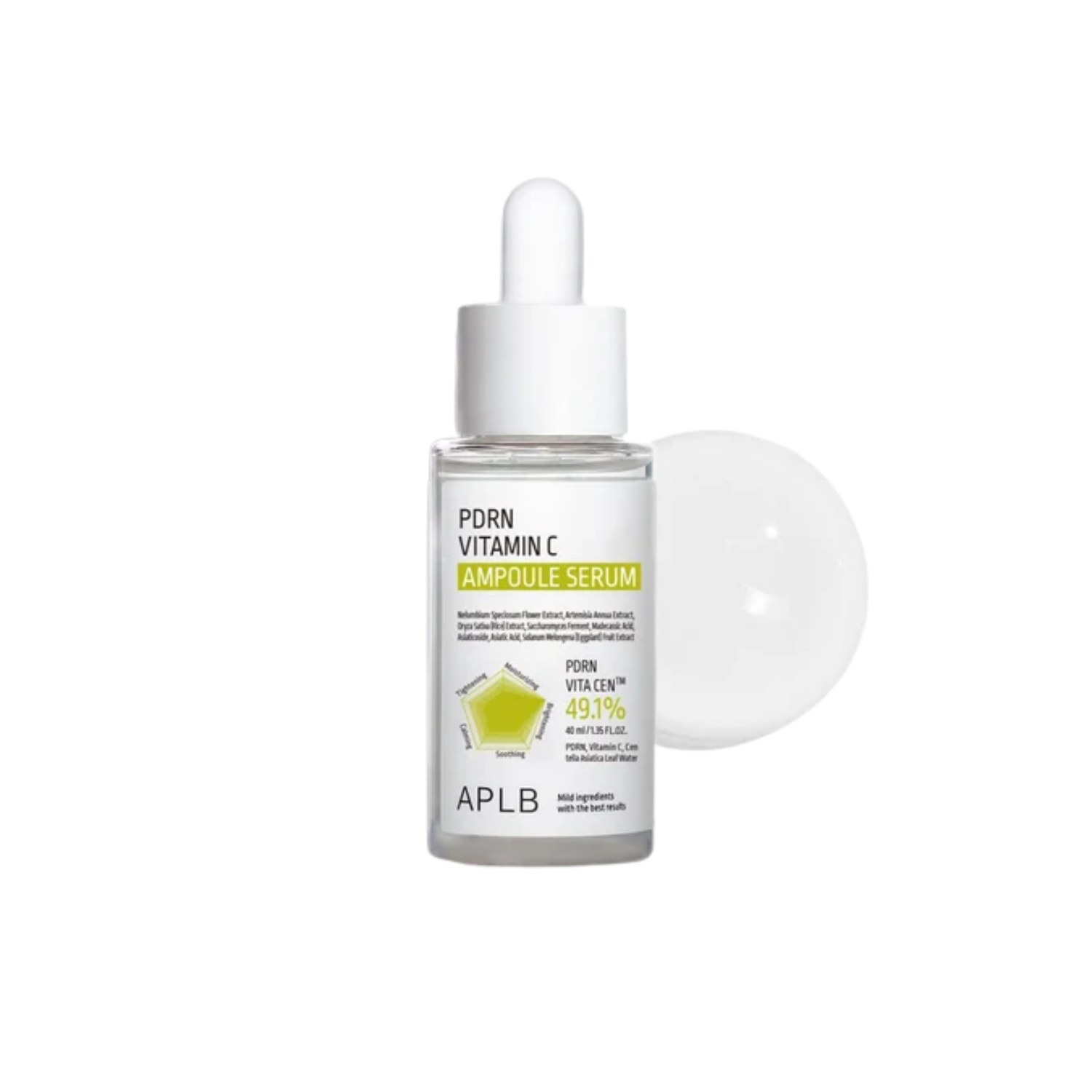 APLB PDRN Vitamin C Ampoule Serum is a brightening and revitalizing serum made to hydrate, soothe, and improve the look of dull or uneven skin. Formulated with Centella Asiatica Leaf Water, PDRN, Vitamin C, Panthenol, Allantoin, Squalane, Sodium Hyaluronate, Tea Tree Leaf Extract, Sea Buckthorn Fruit Extract, Hydrolyzed Collagen, Beta-Glucan, Rice Extract, and Eggplant Fruit Extract, it helps support a smoother, brighter, and healthier-looking complexion. The hydrating formula also helps calm the skin and s