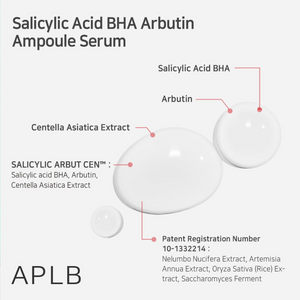 APLB Salicylic Acid BHA Arbutin Ampoule Serum 40ml