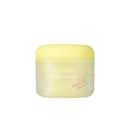 AXIS-Y Kojic Yuzu Pack Cleanser is a 2-in-1 facial cleanser and wash-off mask designed to cleanse, gently exfoliate and brighten dull-looking skin. Formulated with Kojic Acid, Yuzu Extract, Tranexamic Acid, Glutathione and Niacinamide, it helps improve the look of uneven skin tone and promotes a clearer, more radiant complexion. Kaolin and gentle cleansing agents help remove impurities and excess oil, while Ceramide NP, Panthenol, Squalane and multiple forms of Hyaluronic Acid support hydration and the skin