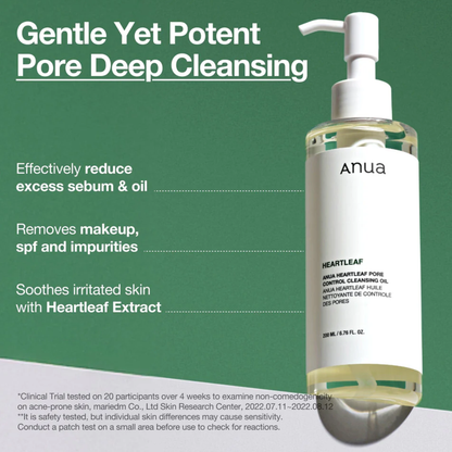 ANUA Heartleaf Pore Control Cleansing Oil