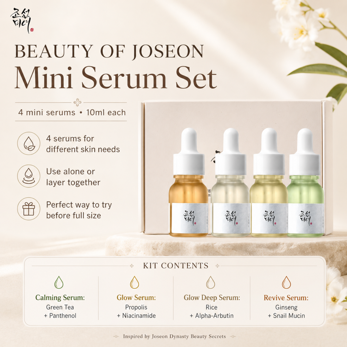 BEAUTY OF JOSEON Hanbang Serum Discovery Kit