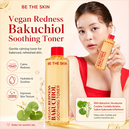 BE THE SKIN Vegan Redness Bakuchiol Soothing Toner 250ml