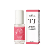 Load image into Gallery viewer, COS DE BAHA Tranexamic Acid 10% Serum is a powerful brightening serum formulated to target dark spots, hyperpigmentation, and uneven skin tone. With 10% Tranexamic Acid as the key ingredient, it effectively reduces the appearance of discoloration while soothing the skin with Centella Asiatica Extract and Aloe Vera. This serum also contains Niacinamide, Sodium Hyaluronate, and Vitamin E, which work together to hydrate, strengthen the skin barrier, and promote a more radiant complexion. Suitable for all skin 