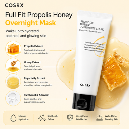 COSRX Full Fit Propolis Honey Overnight Mask 60ml