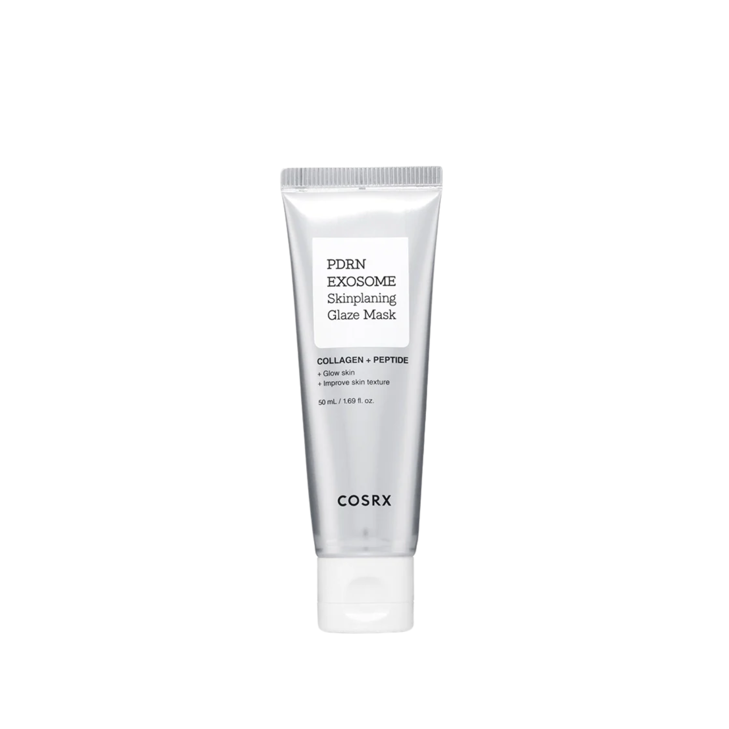 COSRX PDRN Exosome Skinplaning Glaze Mask is a resurfacing glaze mask designed to smooth skin texture and boost radiance. Formulated with PDRN, Exosomes, Niacinamide, and gentle PHA, it helps refine uneven skin while hydrating and soothing with Centella Asiatica and Hyaluronic Acid. Skin looks smoother, brighter, and refreshed after use.