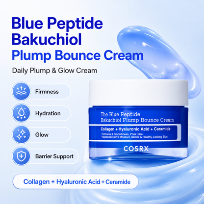 COSRX The Blue Peptide Bakuchiol Plump Bounce Cream 50g