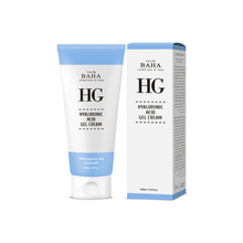 Load image into Gallery viewer, COS DE BAHA (HG) Hyaluronic Acid Gel Cream is a deeply hydrating moisturizer ideal for all skin types, especially beneficial for those with dry or dehydrated skin. The formula features multiple forms of Hyaluronic Acid—including Sodium Hyaluronate, Hydrolyzed Hyaluronic Acid, and Sodium Acetylated Hyaluronate—to intensely moisturize and plump the skin, reducing the appearance of fine lines. Enriched with Niacinamide and Panthenol, it enhances skin tone and strengthens the skin barrier. Aloe Barbadensis Leaf