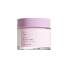 Load image into Gallery viewer, DR. CEURACLE Vegan Active Berry Lifting Cream is a nourishing and firming cream designed to revitalize and lift the skin. Infused with Cranberry Fruit Extract and powerful antioxidants like Resveratrol, it helps improve skin elasticity while providing deep hydration. The combination of Squalane, Grape Seed Oil, and Sodium Hyaluronate locks in moisture, leaving your skin soft and plump. Enriched with Ceramide NP and Collagen, this cream strengthens the skin barrier and promotes a youthful, lifted appearance.