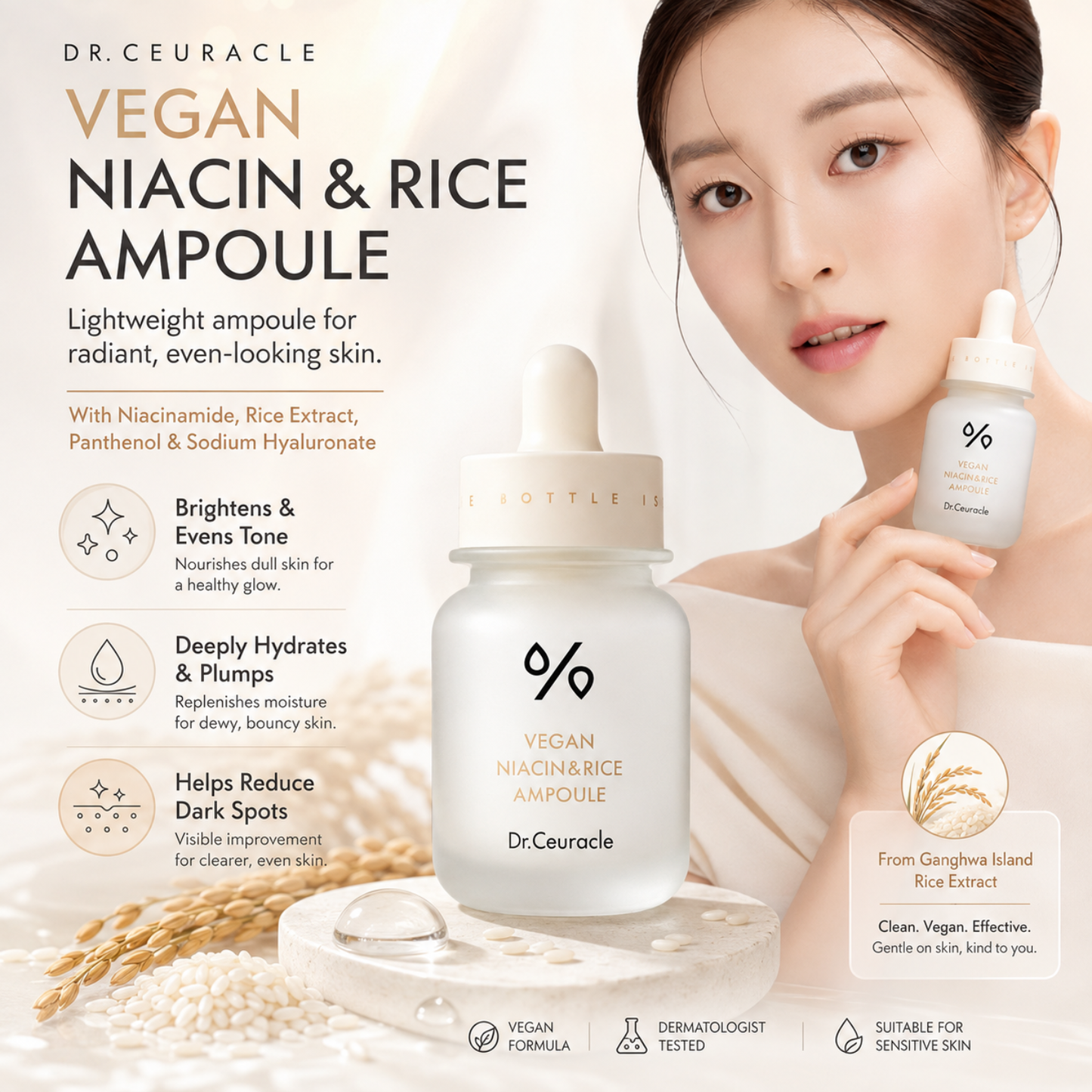DR. CEURACLE Vegan Niacin & Rice Ampoule 30ml