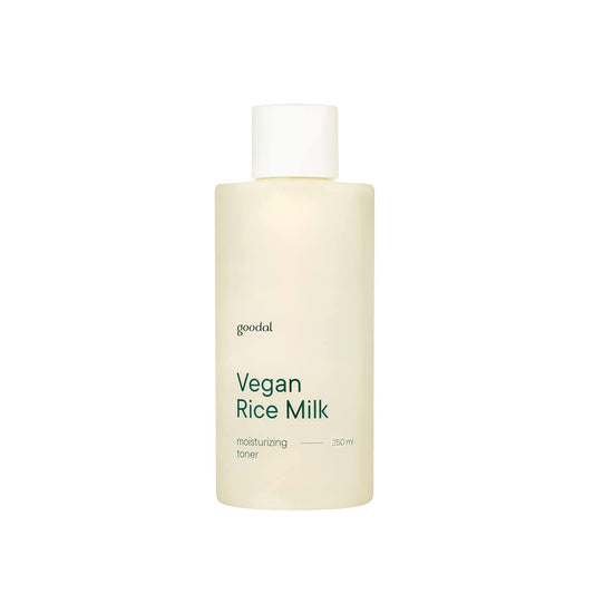 GOODAL Vegan Rice Milk Moisturizing Toner is a gentle hydrating toner designed to replenish moisture and support a healthy skin barrier. Formulated with Rice Extract, Soymilk, and Ceramide NP, it helps soothe dryness while improving skin comfort and balance. The lightweight texture absorbs easily, leaving skin soft, smooth, and well-hydrated without feeling heavy or sticky.