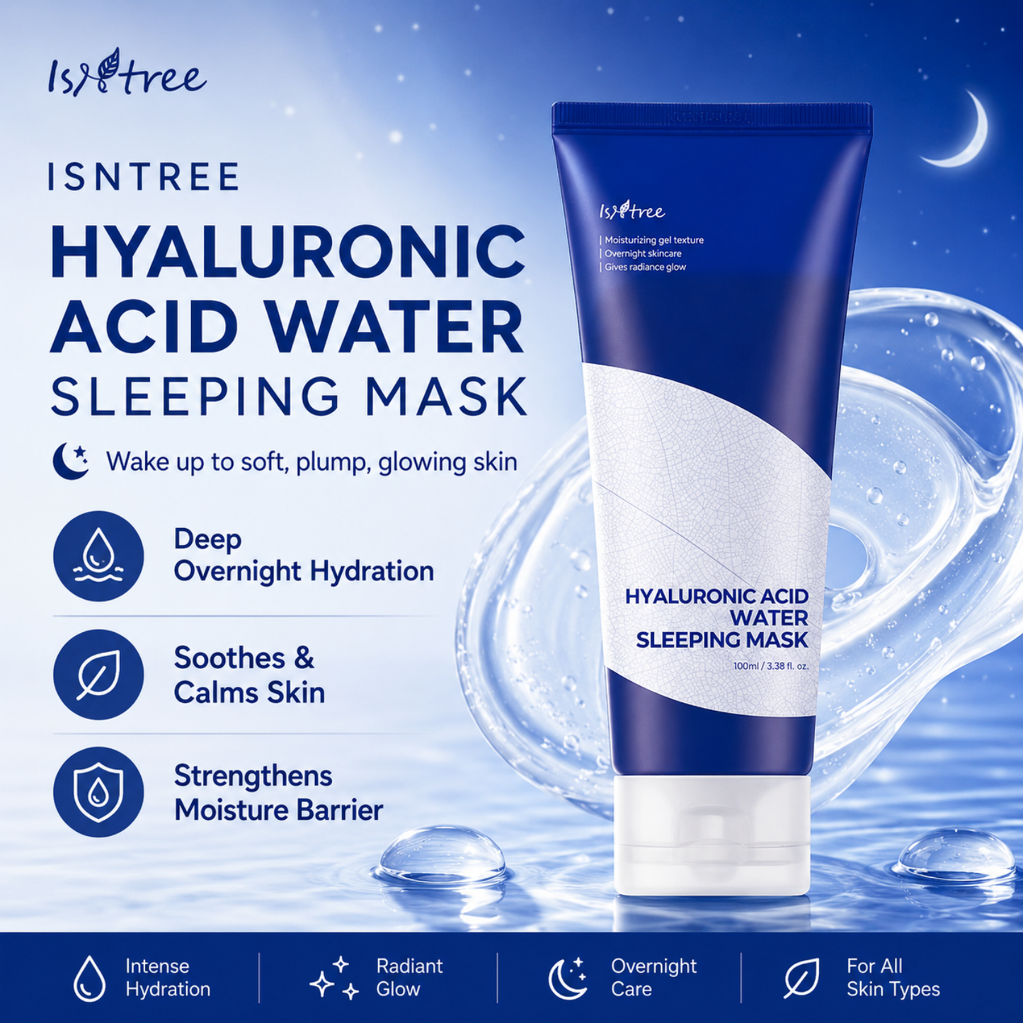 ISNTREE Hyaluronic Acid Water Sleeping Mask 100ml