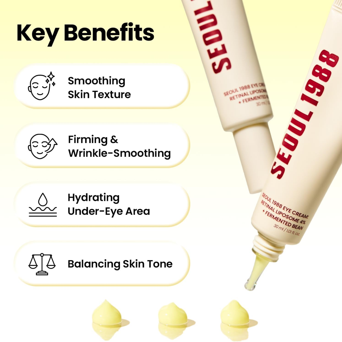 KSECRET SEOUL 1988 Eye Cream : Retinal Liposome 4% + Fermented Bean 30ml