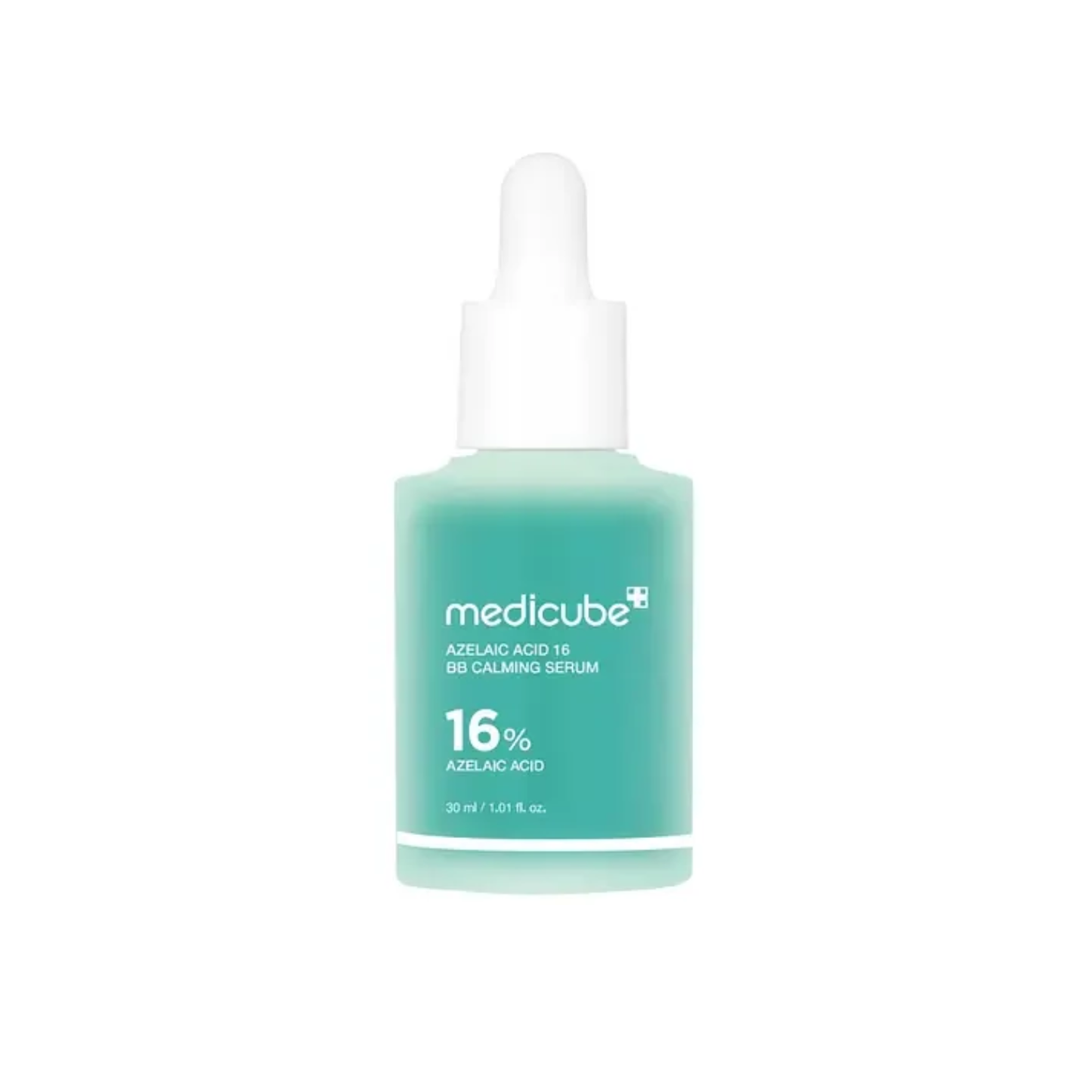 MEDICUBE Azelaic Acid 16 BB Calming Serum is a lightweight treatment designed to help balance oil, calm irritation, and support clearer-looking skin. Formulated with a high concentration of Azelaic Acid, it helps reduce excess sebum while improving uneven texture and redness. Ingredients like Niacinamide, Centella Asiatica Extract, Panthenol, and Allantoin work together to soothe sensitive skin and maintain hydration. Ceramide NP, Squalane, and Shea Butter help support the skin barrier, leaving skin feeling