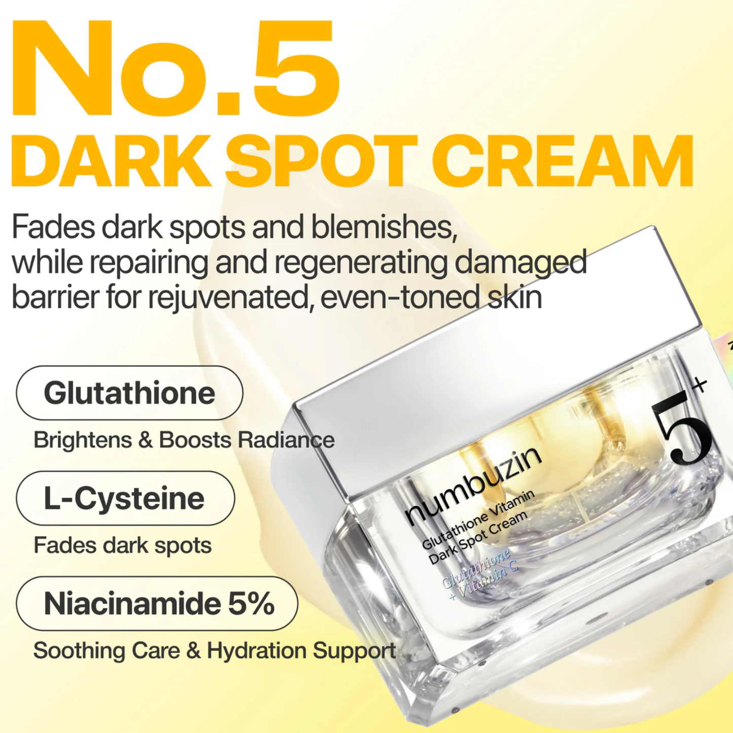 NUMBUZIN No. 5+ Vitamin Glutathione Dark Spot Laser Cream 50ml