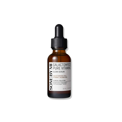 SOME BY MI Galactomyces Pure Vitamin C Glow Serum is formulated with 75% Galactomyces Ferment Filtrate and 30,000 ppm of Ascorbic Acid to brighten and revitalize the skin. This powerful serum combines Niacinamide and Sodium Hyaluronate to provide hydration, while Propolis Extract and Rooibos Extract work to soothe and protect the skin. Infused with a blend of fruit extracts like Bilberry, Raspberry, and Black Currant, it delivers antioxidant benefits for a radiant, glowing complexion. Suitable for all skin 