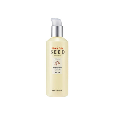 THE FACE SHOP Mango Seed Advanced Moisturizing Toner is a hydrating toner that replenishes and balances the skin's moisture levels. Formulated with Mango Seed Butter, Mango Fruit Extract, and Ceramides, it deeply nourishes and softens the skin, leaving it refreshed and revitalized.