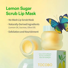 Load image into Gallery viewer, TOCOBO Lemon Sugar Scrub Lip Mask 20ml