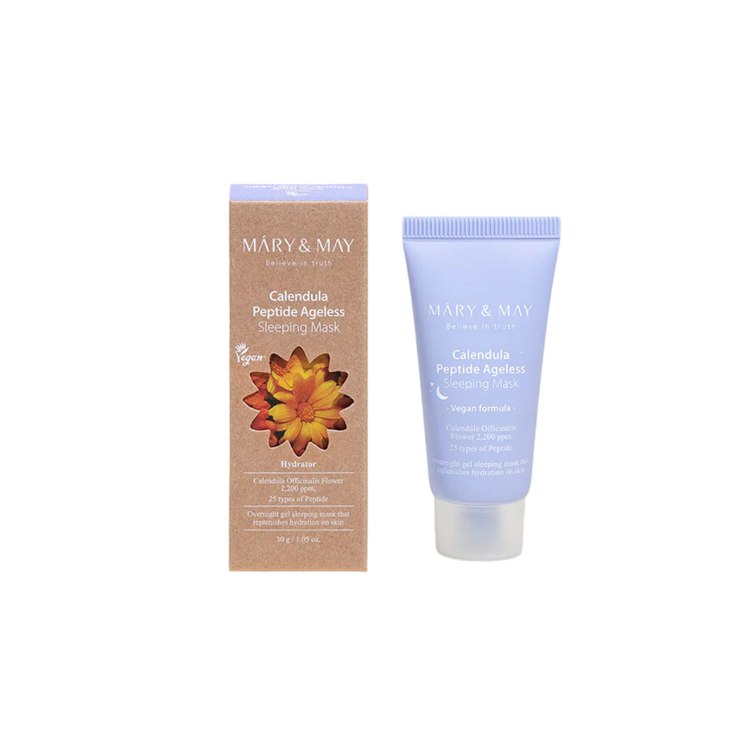 MARY & MAY Calendula Peptide Ageless Sleeping Mask 30g Mini