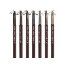 Load image into Gallery viewer, ETUDE Drawing Eye Brow is a versatile brow pencil that delivers natural-looking definition and precision. Its soft texture glides smoothly, allowing you to shape, fill, and enhance your brows effortlessly. Enriched with Vitamin E, it provides a long-lasting, smudge-resistant finish, making it perfect for creating well-defined, polished brows with ease.