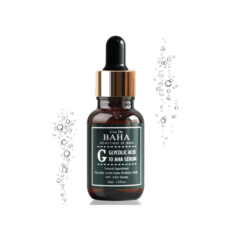 COS DE BAHA (G) AHA Glycolic Acid 10% Serum With Witch Hazel 30ml