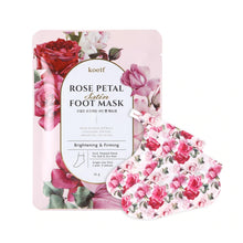 Load image into Gallery viewer, KOELF Rose Petal Satin Foot Mask